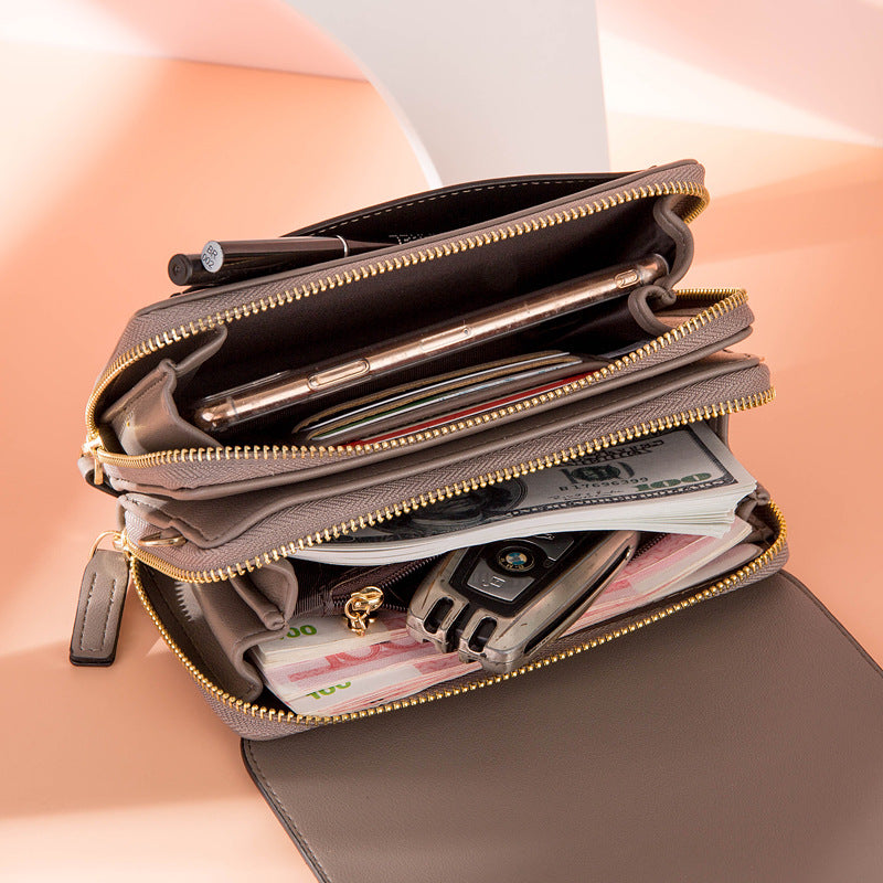 Fashionable Lady Multi-card Position Hand Large Capacity Leisure Bag